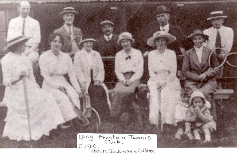Tennis Club c1910.jpg - Tennis Club around 1910 - Mrs M Jackman and children. The tennis court was at the back of Mount Pleasant.